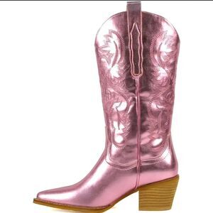 Pink Western-Style Women's Boots Sz 6.5